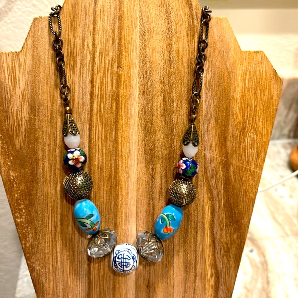 Boho bead necklace